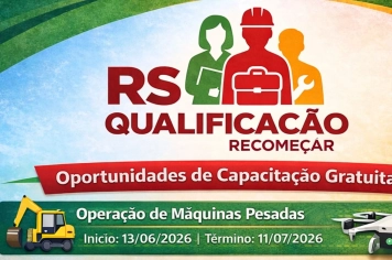 ATENÇÃO, COMUNIDADE! ABERTAS AS INSCRIÇÕES para o curso de Operação de Máquinas Pesadas