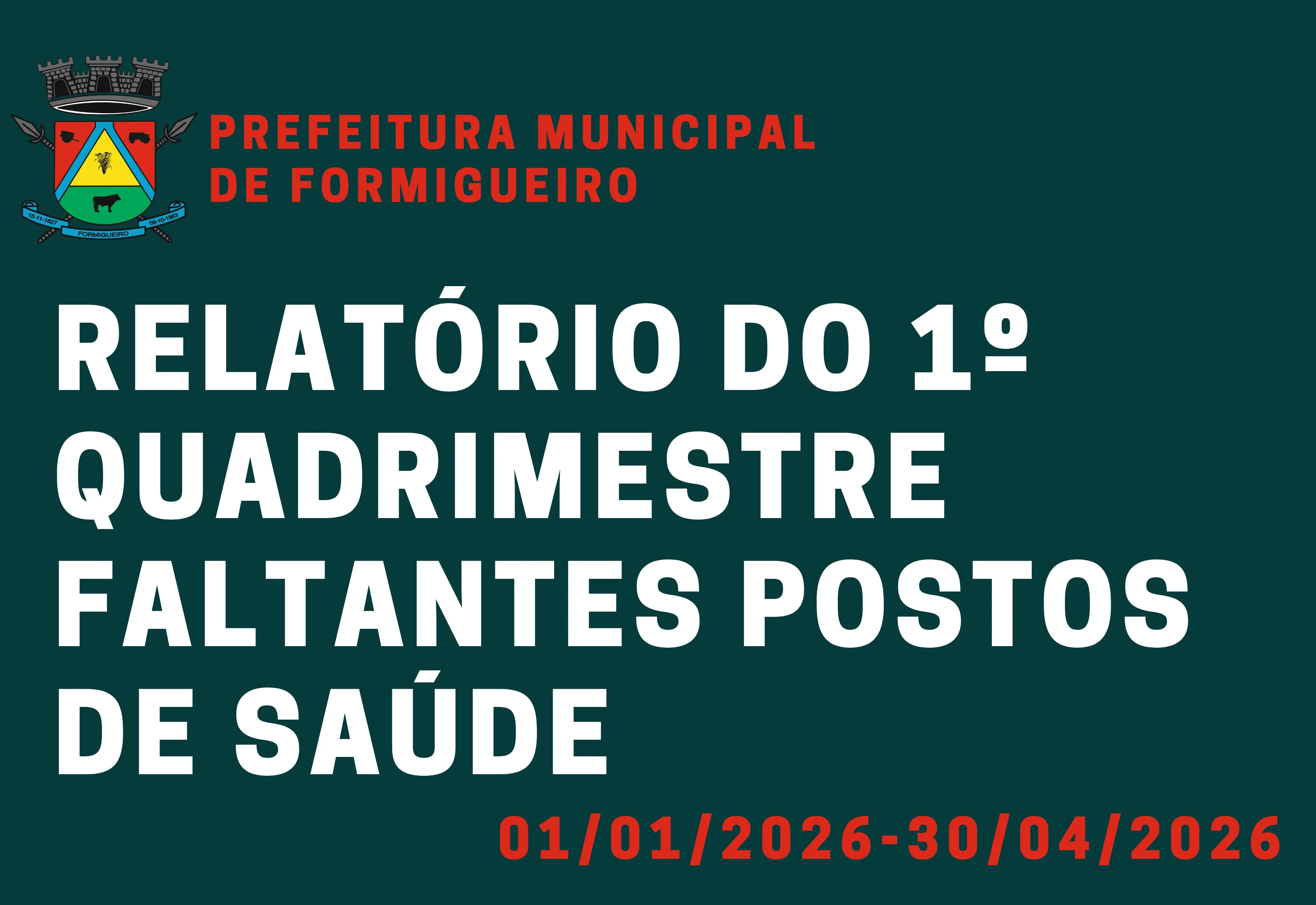 Secretaria de Saúde apresenta relatório do 1º quadrimestre de 2026