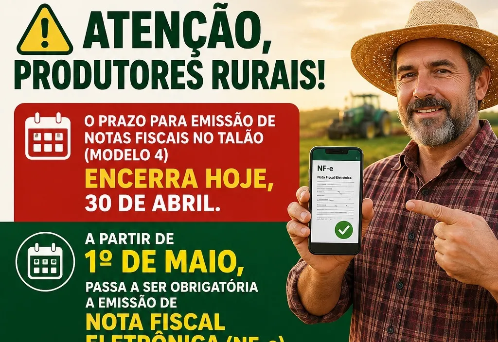 ATENÇÃO, PRODUTORES RURAIS!